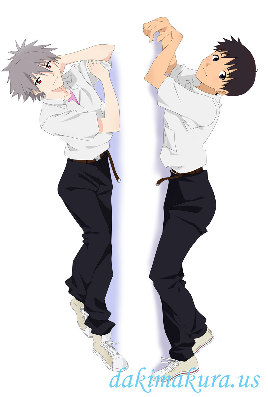 Evangelion Male Anime Dakimakura Japanese Hugging Body Pillow Cover